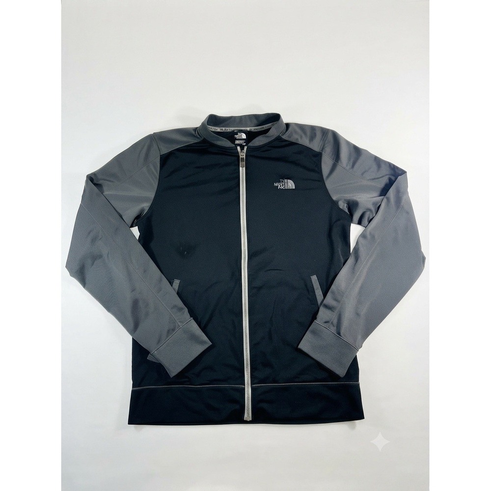 The North Face Mountain Athletics Full Zip Track Jacket Mens Small Black Gray S
